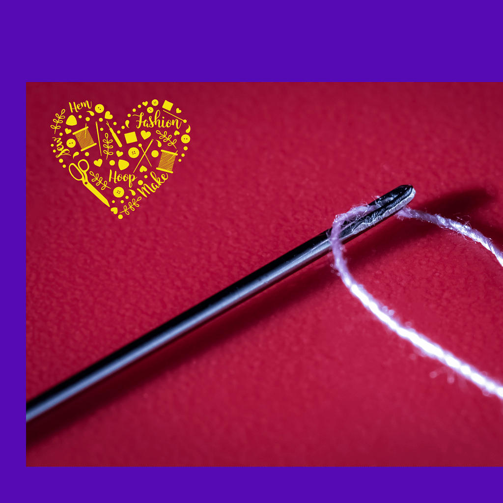 Needle with thread