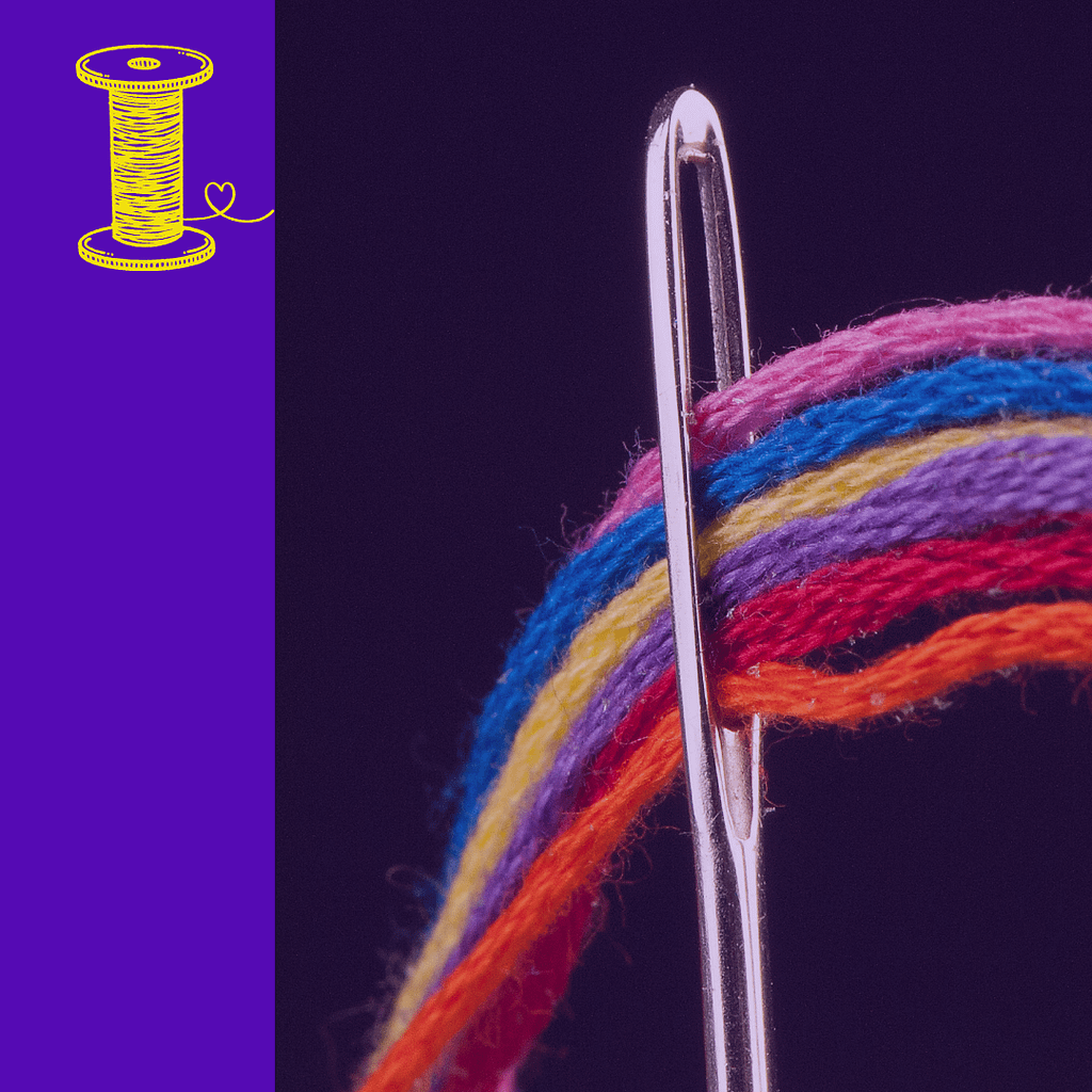 Needle with thread