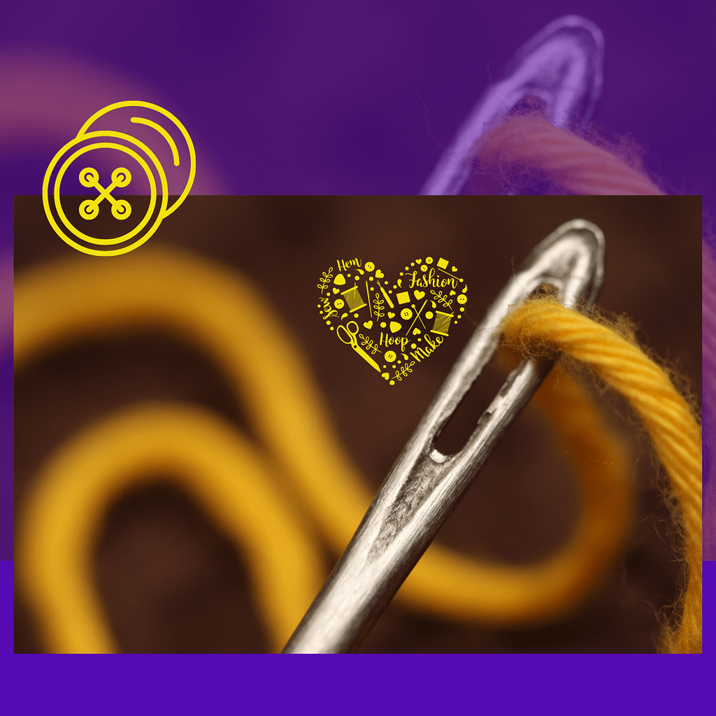 Needle with thread